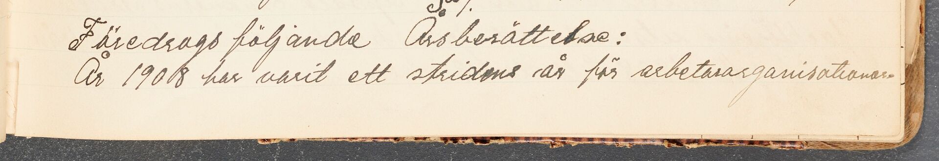 Kemisk-Tekniska Kvarn- och Läderarbetareförbundet avd 067 Uppsala - annual report (1908)