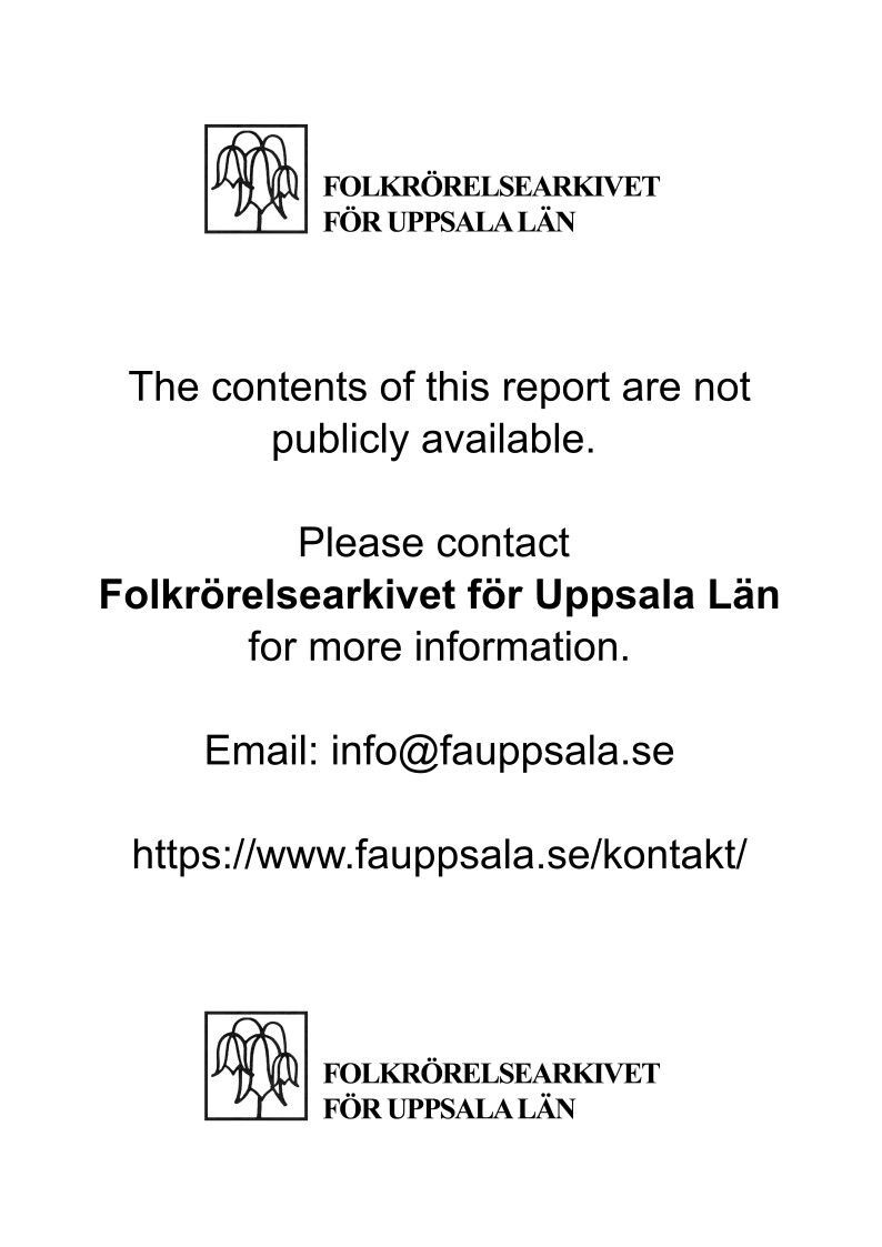 Frisöranställdas förbund avd 010 Uppsala - annual report (1952)