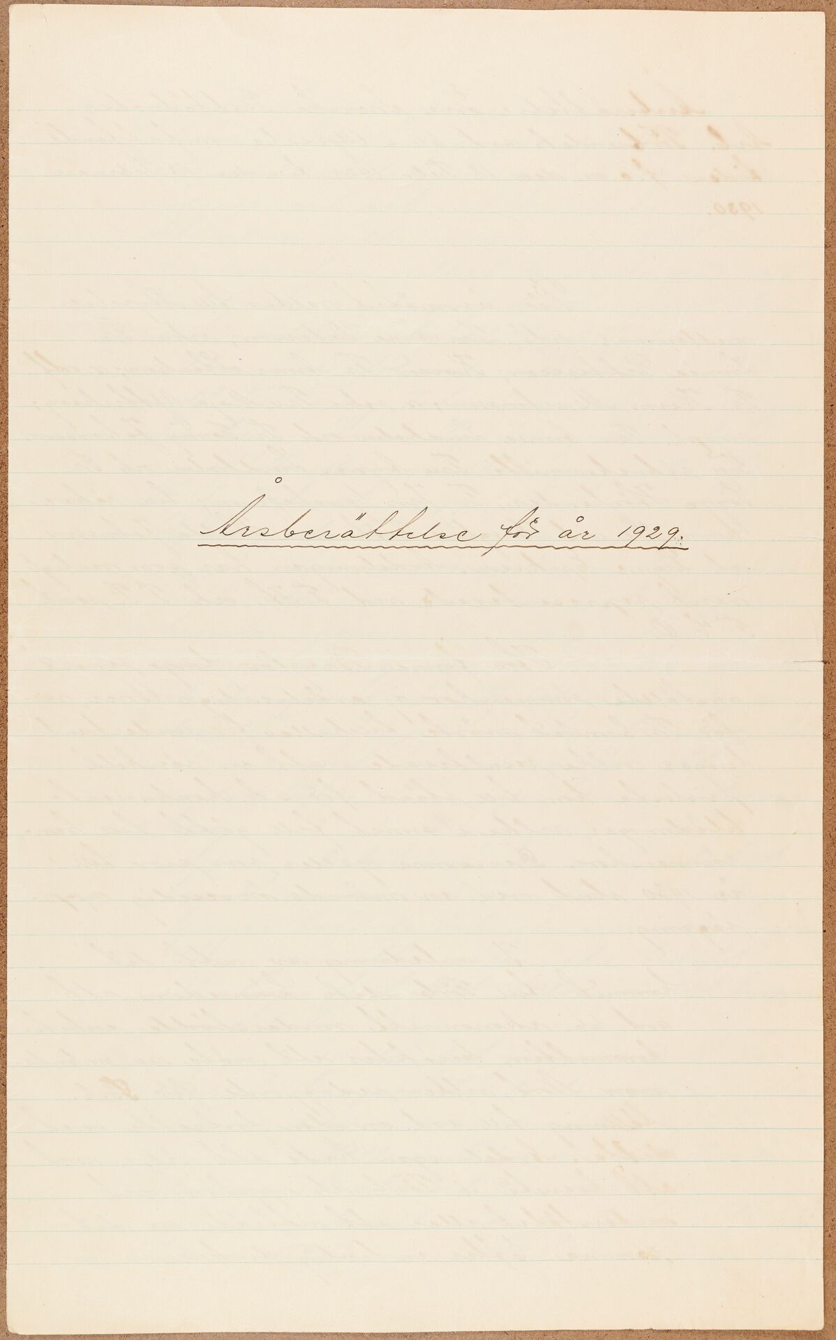 Beklädnadsarbetareförbundet avd 066 Uppsala - annual report (1929)