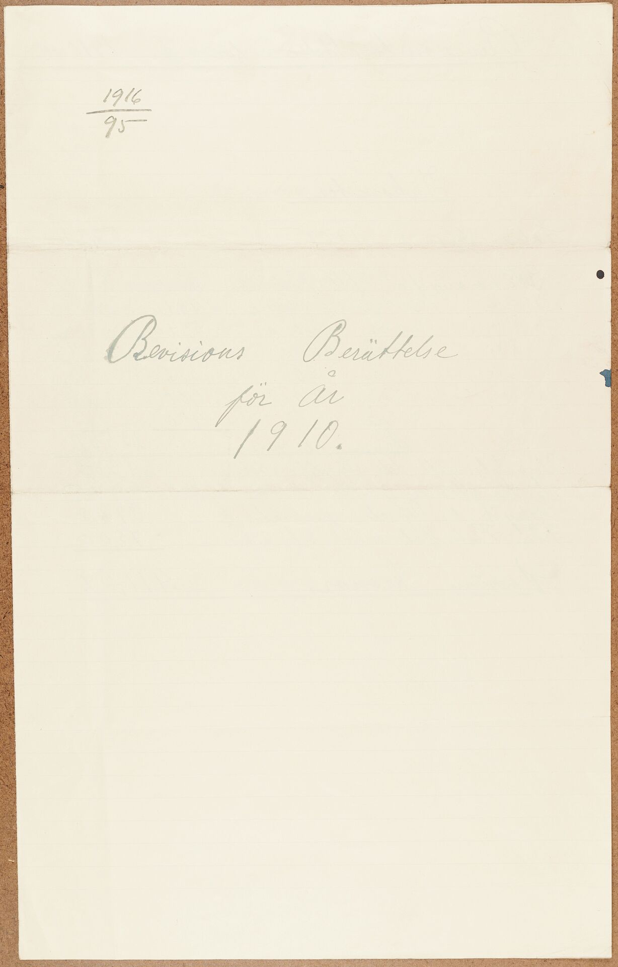 Gjutareförbundet avd 030 Uppsala - financial statement (1910)