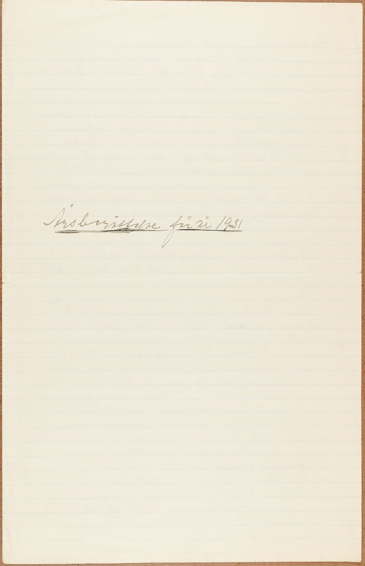 Beklädnadsarbetareförbundet avd 012 sektion 11 Uppsala - annual report (1931)